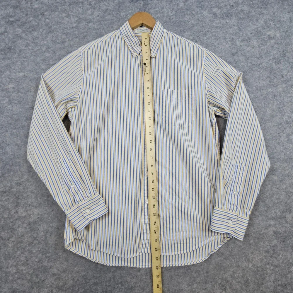J‎ Crew Men's Multicolor Striped Button Down Size M Secret Wash Shirting Classic